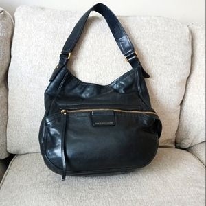 Marc by Marc Jacob's black Moto shoulders bag